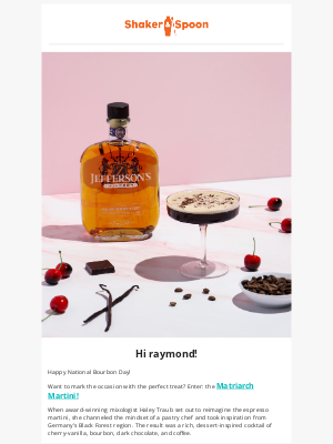 Shaker and Spoon - Celebrate National Bourbon Day with a decadent twist!