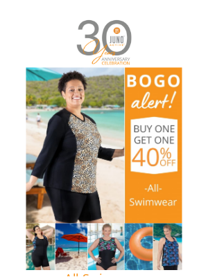 JunoActive - Make a splash in performance swimwear made for your curves!🏊‍♀️