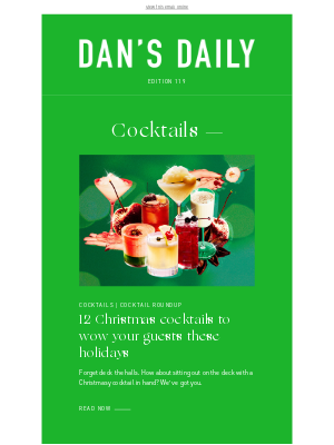 Dan Murphy's (Australia) - Christmas cocktails guaranteed to sparkle and stun