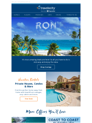 Travelocity - RE: your next trip—you have new (tempting) deals to review