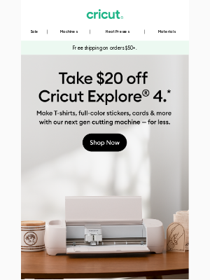 Cricut - $20 Off Cricut Explore® 4? Say Less. 🤑