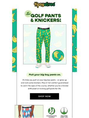 Tipsy Elves - ALL NEW golf pants & knickers 🏌️