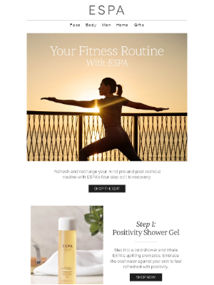 ESPA (United Kingdom) - Recharge & Revitalise After Every Workout