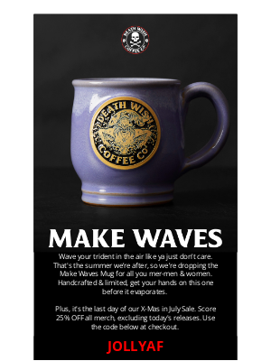 Death Wish Coffee Company - NEW MUG 💦 Time to get wet