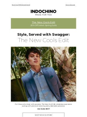INDOCHINO - INTRODUCING: The New Cools Edit