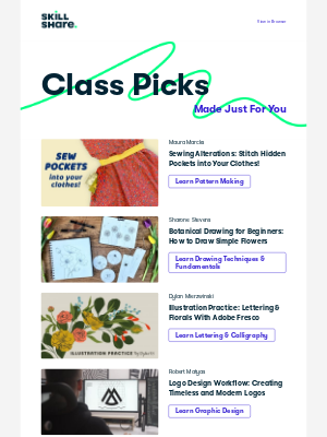 Skillshare - Delores's Recommended Classes