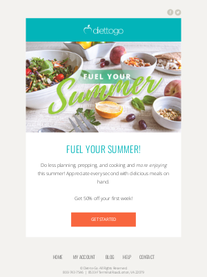 Diet-to-Go - Fuel Your Summer with Delicious Chef-Made Meals