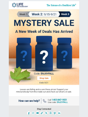 Life Extension - 🔎 Mystery Sale: Week #2 Is Here!