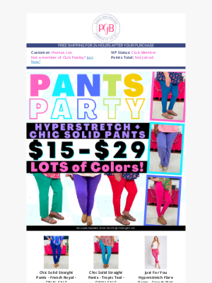 Paisley Grace Boutique - Join the Pants Party! 🎉