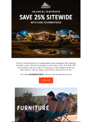 Kelty - Don't forget: save 25% on tents, sleeping bags, packs and more