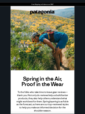 Patagonia - Top-reviewed spring gear