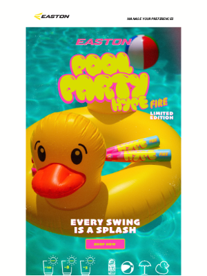 Easton Slowpitch - Splash Every Swing — Hype Fire Pool Party In-Stock!