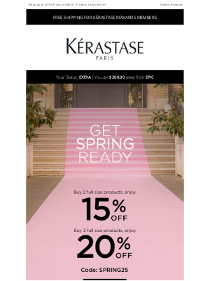 Kérastase - Refresh your routine for Spring with 20% off