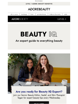 Adore Beauty (Australia) - Introducing: Beauty IQ Expert | New podcast drop