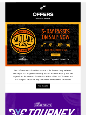 Utah Jazz - Salt Lake City Summer League Tickets | 3v3 Tourney