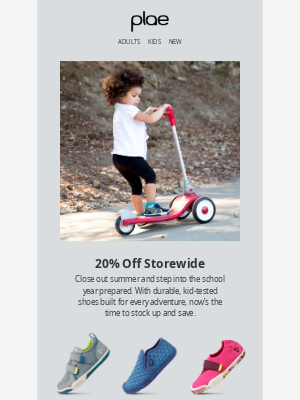plae - Labor Day SALE! End Summer with 20% off 👟
