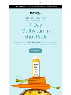 Pressed Juicery - 🚨 NEW Multivitamin Shot!