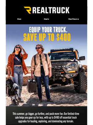 RealTruck - Equip your Truck. Save up to $400