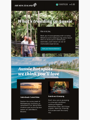 Air New Zealand - Lisa, now's the time to visit Aussie