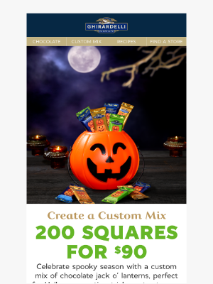 Ghirardelli Chocolate Company - 🎃👻 Create a Custom Mix of Halloween Chocolate