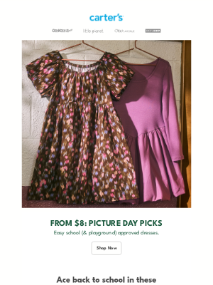 OshKosh B'Gosh - From $8 👉 School day & playground approved dresses & more ✨