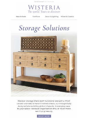 Wisteria - Storage, Styled Beautifully