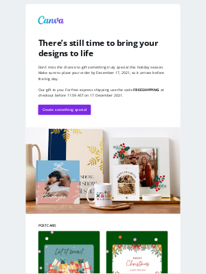 Canva - There’s still time to print the perfect gift 🎁