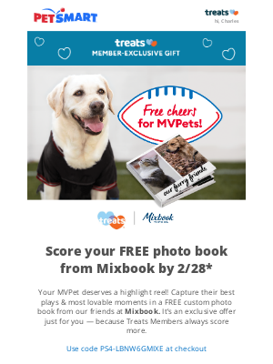 PetSmart - Hurry! 🏃 Your FREE photo book offer ends soon!