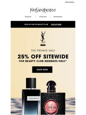Yves Saint Laurent Beauty - 25% Off YSL Best Sellers Is Waiting