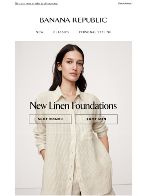 Banana Republic USA - The foundational piece every wardrobe needs