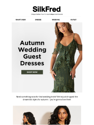 SilkFred (United Kingdom) - New in Autumn wedding guest is here! 🥂