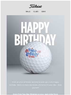 Titleist - Happy Birthday Amanda!