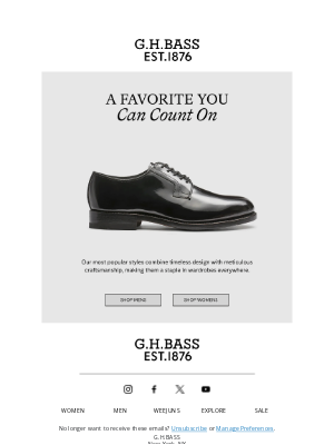 G.H. Bass & Co. - Most Loved Styles