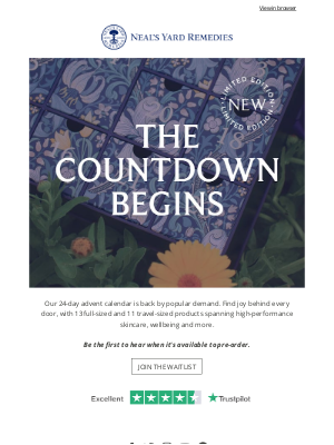 Neal's Yard Remedies - The waitlist of the year is open!