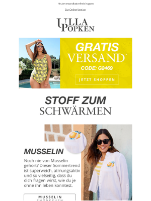 Ulla Popken (Germany) - Sommerstoff 2025? Musselin natürlich!