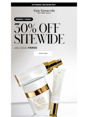 Kate Somerville Skincare - 30% Off...Extended 🌟