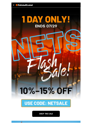 PickleballCentral - Net Sale—One Day Only! 🔥