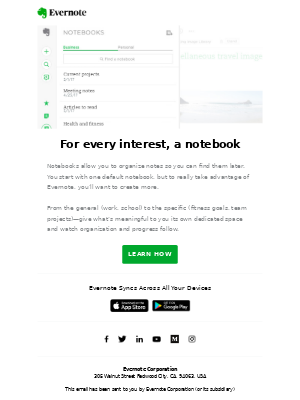 Evernote news 2020