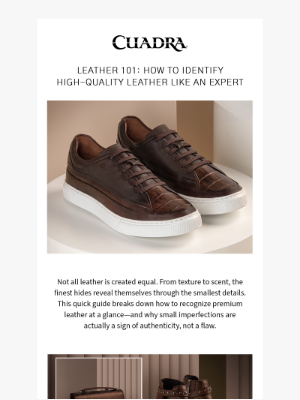 CUADRA - Leather 101: How to Identify High-Quality Leather Like an Expert