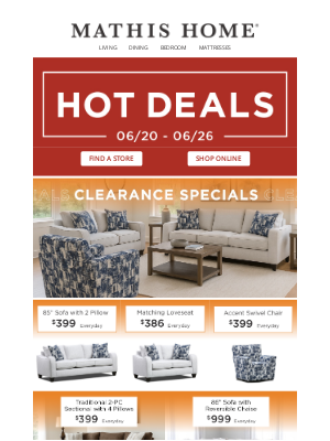 Mathis Brothers Furniture - Shop This Week's HOT DEALS 🚨