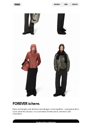 Rains - The Autumn—Winter 2025 launch.
