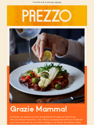 Prezzo (UK) - Free Malfy gin & tonic this Mother's Day