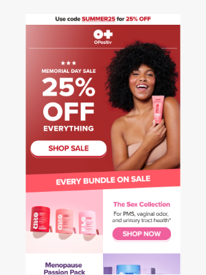 FLO - Everything is 25% OFF.