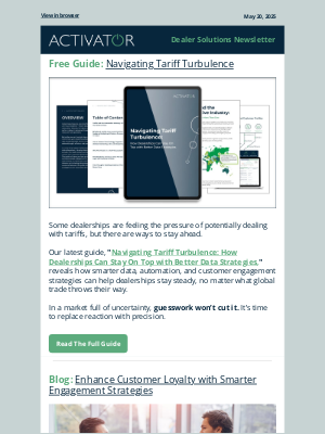 Dominion Dealer Solutions - May Newsletter - Monthly dealership marketing digest.