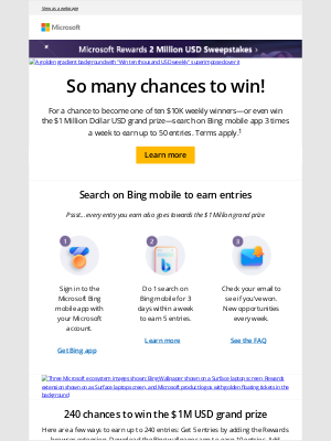 Microsoft - You could be one of the $10K weekly winners