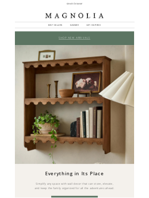 Magnolia Market - Stay organized with wall shelves, hooks + more