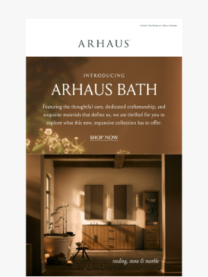 Arhaus - Introducing Arhaus Bath