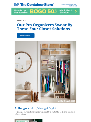 The Container Store - 4 Solutions Every Closet Needs