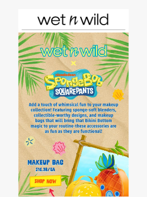 wet n wild - 🐠 New SpongeBob Makeup Bags & Accessories Await!