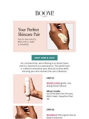 BOOM by Cindy Joseph - Exclusive duo deal: simplify your skincare